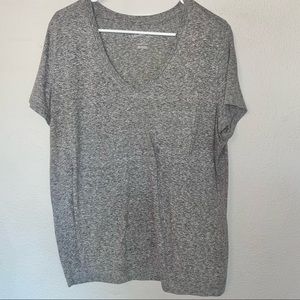 Grey V-Neck Tee